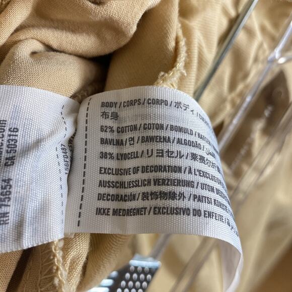 Abercrombie wide leg khaki trousers with belt - Picture 8 of 9